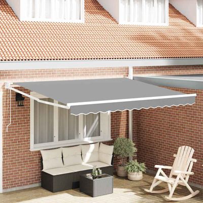 vidaXL Skladací rám markízy Biely 350 x 250 cm Hliník