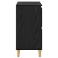 vidaXL Komody 2 ks Čierny dub 60 x 35 x 70 cm Kompozitné drevo