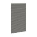 vidaXL plisovaná roleta antracit 75x100 cm Šírka látky 74,4 cm