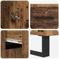 vidaXL Highboard 2 ks Staré drevo 69,5 x 34 x 180 cm