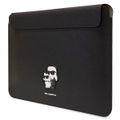 Taška Karl Lagerfeld na notebook 14" KLCS14SAKCPMK čierna Saffiano Karl&Choupette