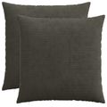 vidaXL Poťah na podložku 2 pcs HEERLEN Antracitová 60 x 60 cm manšestr