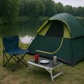 Skladací kempingový stolík NILS Camp NC3403 50x30x20 cm sivý