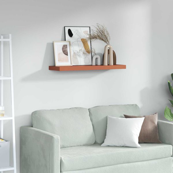 vidaXL Stenná polica Červená 80 x 23,5 x 4 cm Kompozitné drevo