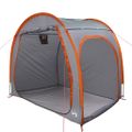 vidaXL Stan na uskladnenie bicyklov 210 x 156 x 180 cm Šedá a oranžová