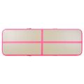 vidaXL Nafukovacia žinenka s pumpou 300x100x10 cm, PVC, ružová