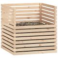 vidaXL Kompostér 100x100x102 cm masívne borovicové drevo
