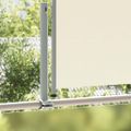 vidaXL Zaťahovacia bočná markíza na terasu 120x300 cm, krémová