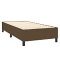 vidaXL Boxspring posteľ s matracom tmavohnedá 100x200 cm látka