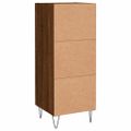 vidaXL Komoda hnedý dub 34,5x34x90 cm spracované drevo