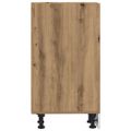 vidaXL Spodná skrinka "Riga", dub artisan 30x44,5x81,5 cm