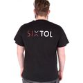 Tričko pre mužov T-SHIRT, čierna, veľkosť XL, 100 % bavlna SIXTOL
