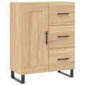 vidaXL Vysoká skrinka dub sonoma 69,5x34x180 cm spracované drevo