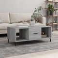 vidaXL Konferenčný stolík sivý sonoma 102x50x40cm kompozitné drevo