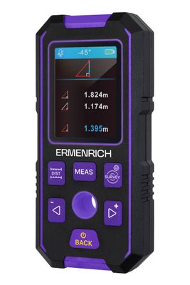 Detektor kovov a elektrických vedení Ermenrich Ping SM90 Fialový