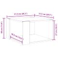 vidaXL Konferenčný stolík betónovosivý 51,5x51,5x30cm kompozitné drevo