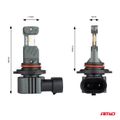 LED žiarovky hlavného svietenia Hybrid série HB3 HIR1 H10 6000K Canbus 60W AMIO-04117