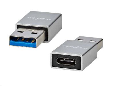 Adaptér NEDIS CCGB60925GY USB-A (M) - USB-C (F) 3.2 čierny