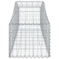 vidaXL Oblúkový gabionový kôš 200x50x40/60 cm pozinkované železo