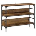 vidaXL Konzolový stôl Staré drevo 100 x 32 x 75 cm Kompozitné drevo