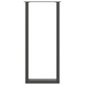 vidaXL Nohy barového stola v tvare U, 2 ks, antracitové, 50 x (110-111) cm, oceľové