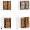 VidaXL 4-dielna súprava kuchynských skriniek Lyon Old Wood Engineered Wood