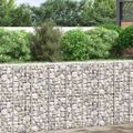 vidaXL Gabiónové vyvýšené záhony 3 ks 30x30x100 cm, železo