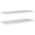 vidaXL Nástenné police 2 ks 100x40 cm strieborné nehrdzavejúca oceľ