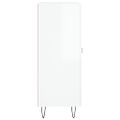 vidaXL Komoda lesklá biela 69,5x34x90 cm spracované drevo