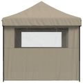 vidaXL Párty stan 279 x 410 x 315 cm Sivohnedá Oxfordská látka
