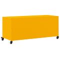 vidaXL TV skrinka horčicovožltá 100,5x39x43,5 cm oceľ