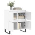 vidaXL Komoda vysoký lesk biela 60x35x70 cm spracované drevo