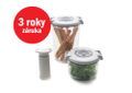 STATUS Tritan 3-dielny set okrúhlych vákuových dóz 177305, biela