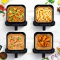 TESLA AirCook DualHeat QD65 XXL - multifunkčná duálna digitálna horúcovzdušná fritéza