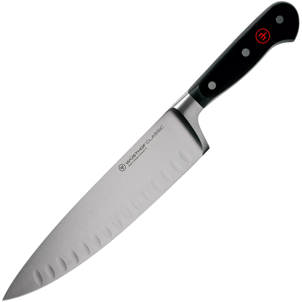 Wüsthof 1040100220 CLASSIC Šéfkuchársky nôž s dutými výbrusmi 20 cm, čierna
