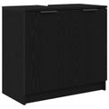 vidaXL Sada kúpeľňového nábytku 3 ks Čierny dub 64,5 x 33,5 x 59 cm