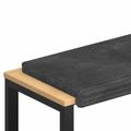 vidaXL Vankúš na lavičku Pl plush kord Tmavosivá Hĺbka 35 cm