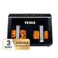 TESLA AirCook DualZone Q460 XXL - multifunkčná duálna digitálna horúcovzdušná fritéza