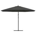 vidaXL Závesný záhradný slnečník, hliníková tyč 350 cm, antracitový