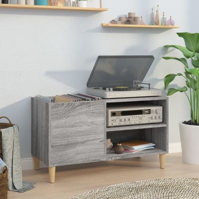 vidaXL Skrinka na platne sivá sonoma 84,5x38x48 cm kompozitné drevo