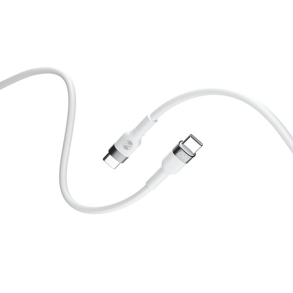 Večne flexibilný kábel USB-C - USB-C 2,0 m 60W biely