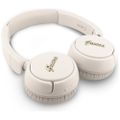 Guess bezdrôtové slúchadlá BT HEADPHONES SCRIPT METAL LOGO béžová