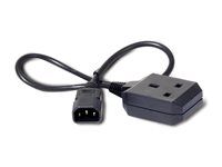 Elektrický kábel – IEC 60320 C14 do BS 1363 (F) – 10 A – 61 cm – čierna – pre P/N: SCL500RMI1U, SCL500RMI1UC, SCL500RMI1UNC, SMTL1500RMI3UC, SMTL750RMI2UC