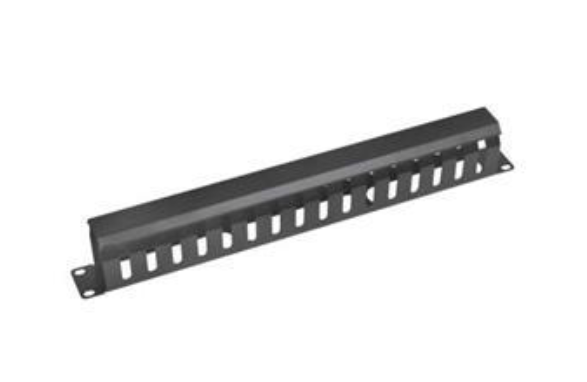 Vyvaz.panel 19''1U kov Lišta Priechodný čierny 65mm hl