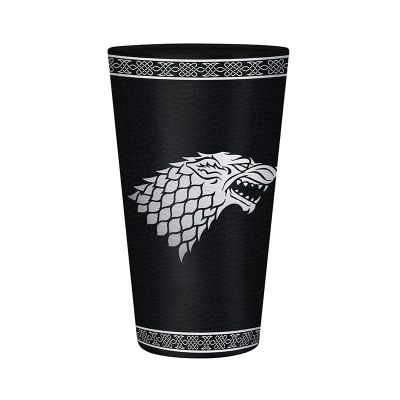 Pohár Game of Thrones - Stark Logo, čierny