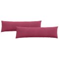 vidaXL Vankúše na pohovku 2 pcs Víno červené 145 x 40 cm