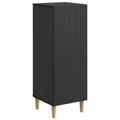 vidaXL Servírovacia skriňa Čierna 33 x 34,5 x 90 cm Kompozitné drevo