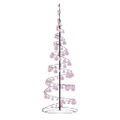 vidaXL LED vianočný stromček s ozdobami 100 LED teplá biela 150 cm