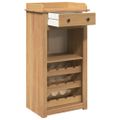 vidaXL Skrinka na víno PANAMA 57x40x111,5 cm borovicový masív