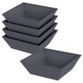 vidaXL Záhradný kvetináč 5 ks Antracitová 50 x 50 x 15 cm